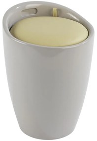 Puf CANDY cu depozit pentru rufe, scaun practic 2-în-1 pentru baie - 20 l, WENKO