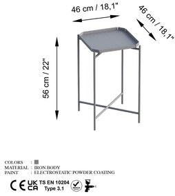 Măsuță de cafea Museli 8 (gri) . 1093283