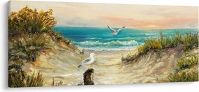Tablou - Plaja cu nisip (120x50 cm)