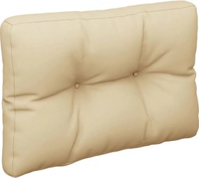 vidaXL Pernă de paleți, bej, 50x40x12 cm, material textil