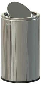 Coș de gunoi cu capac, 18 l, inox