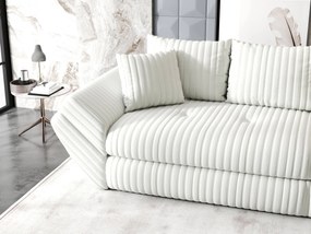 Canapea extensibilă dumonde cu ladă de depozitare si sezut confortabil din spuma high-density, Loana Ambience Ivory 300x100 cm