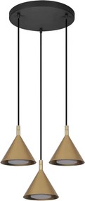 Brilagi - Lustră pe cablu CONE TRIPLE ROUND 3xGX53/15W/230V aurie