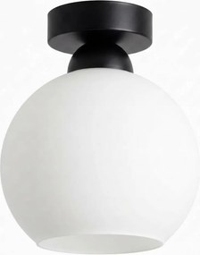 BRILAGI - Plafonieră LED RETRO GLASS 1xE27/60W/230V Ø 15 cm negru/alb