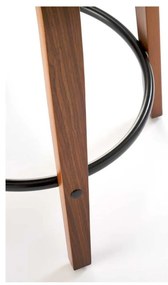 Scaun de bar Scarlet, gri / nuc