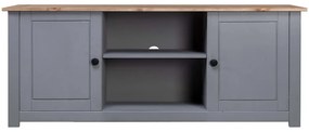 282671 vidaXL Comodă TV, gri, 120x40x50 cm, lemn masiv de pin, gama Panama