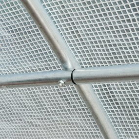 Outsunny Tunnel Sera de gradina pentru plante din PE cu tevi metalice 6x3x2m Alb | Aosom Romania