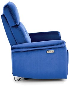 Fotoliu recliner Semir velvet bleumarin H108 cm