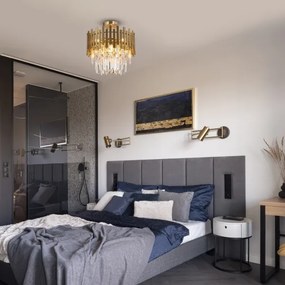 Lustră pe tijă ASPEN 6xE14/40W/230V auriu