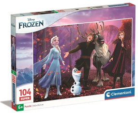 Disney Regatul de gheață Singing Puzzle Clementoni de 104 piese