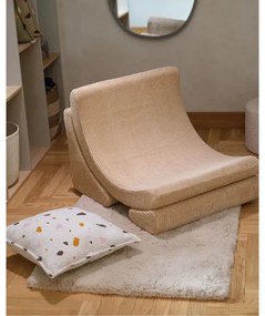 Pernă decorativă pentru copii crem cu tapițerie din țesătură bouclé/cu tapițerie din chenille Terrazzo Block – Wigiwama