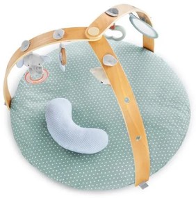 Pătură de joacă pentru bebeluși LOAMY verde-mentă/gri Ingenuity