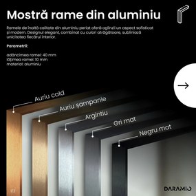 Oglindă rotundă cu iluminare LED E1