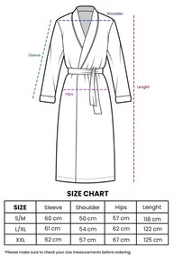 Halat roz S/M din muselină Kimono – Foutastic