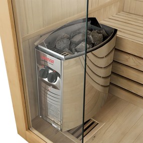 Tradičná saunová kabína / fínska sauna Tampere 150 x 110 cm 4,5 kW