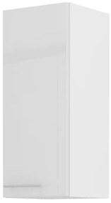 Dulap superior de bucătărie Lavera 30 G 72 1F (alb + alb lucios). 1032348
