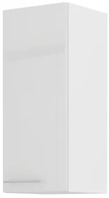 Dulap superior de bucătărie Lavera 30 G 72 1F (alb + alb lucios). 1032348