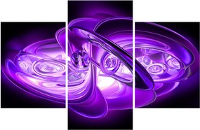 Tabloul fractalilor în violet (90x60 cm)
