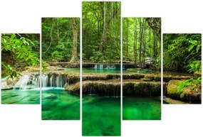 Tablou - Cascada Erawan din Kanchanaburi, Thailanda (150x105 cm)
