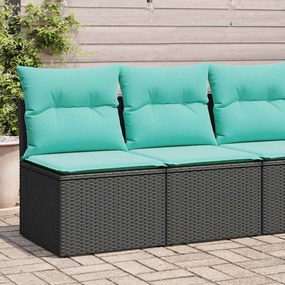 vidaXL Set mobilier de grădină cu perne, 2 piese poliratan/lemn acacia