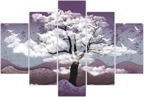 Tablou - Copac în nori (150x105 cm)