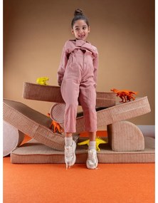 Canapea pentru copii maro deschis cu tapițerie din catifea reiată 132 cm Settee – Wigiwama