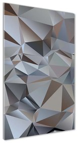 Tablou Printat Pe Sticlă Triunghiuri abstractizare
