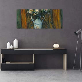 Tablou - Paul Cézanne, Vase of Flowers, reproducere (120x50 cm)
