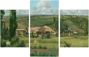 Tablou - Camille Pissarro, Landscape at Les Pâtis, Pontoise, reproducere (90x60 cm)