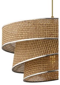 Lustră pe cablu COUPER 1xE27/60W/230V maro/crom lucios