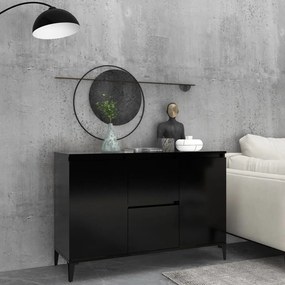 vidaXL Servantă, negru, 104x35x70 cm, PAL