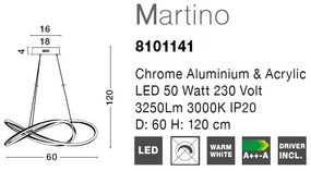 Lustra LED design modern Martino