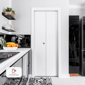 Usa de interior plianta   pliabila BETA ST, 140-160, Alb, Folie Decor, 780 x 2070