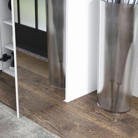 HOMCOM Dulap pentru pantofi cu oglindă pentru 18 perechi, 5 rafturi reglabile, pentru hol 60x32x95 cm Alb | Aosom Romania