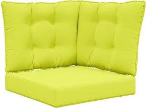 vidaXL Perna pentru canapea de exterior 3 pcs Verde Poliester