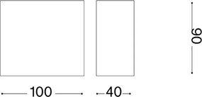 Ideal Lux - Aplica de perete pentru exterior TETRIS 1xG9/15W/230V IP44 maro