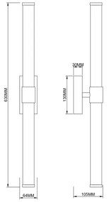 Zuma Line 003064-034735 - Aplică de perete LED EDDIE, 12W/230V, alamă