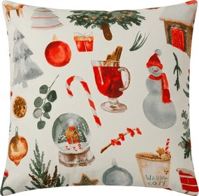 Husa de perna din microfibra FESTIVE MAGIC 45x45 cm, alb