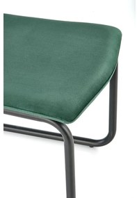 Scaun de bucaterie Roel, verde/negru