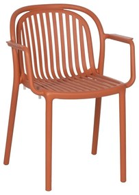 Scaun de dining teracotă din plastic Alia – Ixia