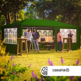 Deuba Sala petreceri Rimini 3x6 m - pereti laterali + ferestre arcuite - verde