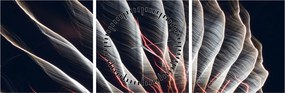 Tablou - Descărcare de lumini (cu ceas) (90x30 cm)