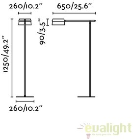 Lampadar LED / Lampa de podea dimabila design deosebit LOOP 29569