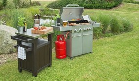 Grătar cu gaz G21 Argentina BBQ Premium line, 5arzătoare + reductor gratuit