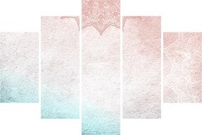 Tablou - Mandala pe zid 2 (150x105 cm)
