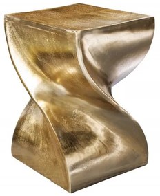 Masuta design unicat Twist 45cm, auriu