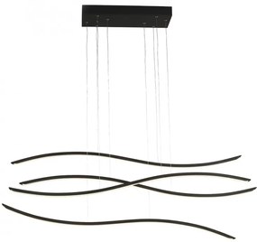 Lustra LED dimabila design modern Waves black