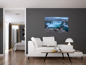 Tablou - Priveliște la cascade (90x60 cm)