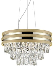 Lustra suspendata design modern NAICA auriu/ argintiu
