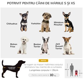 PawHut Cărucior Pliabil pentru Animale de Companie, Design Ergonomic, Roșu, 75x46x94cm | Aosom Romania